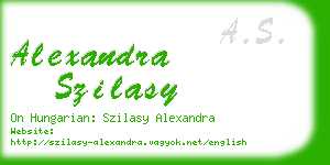 alexandra szilasy business card